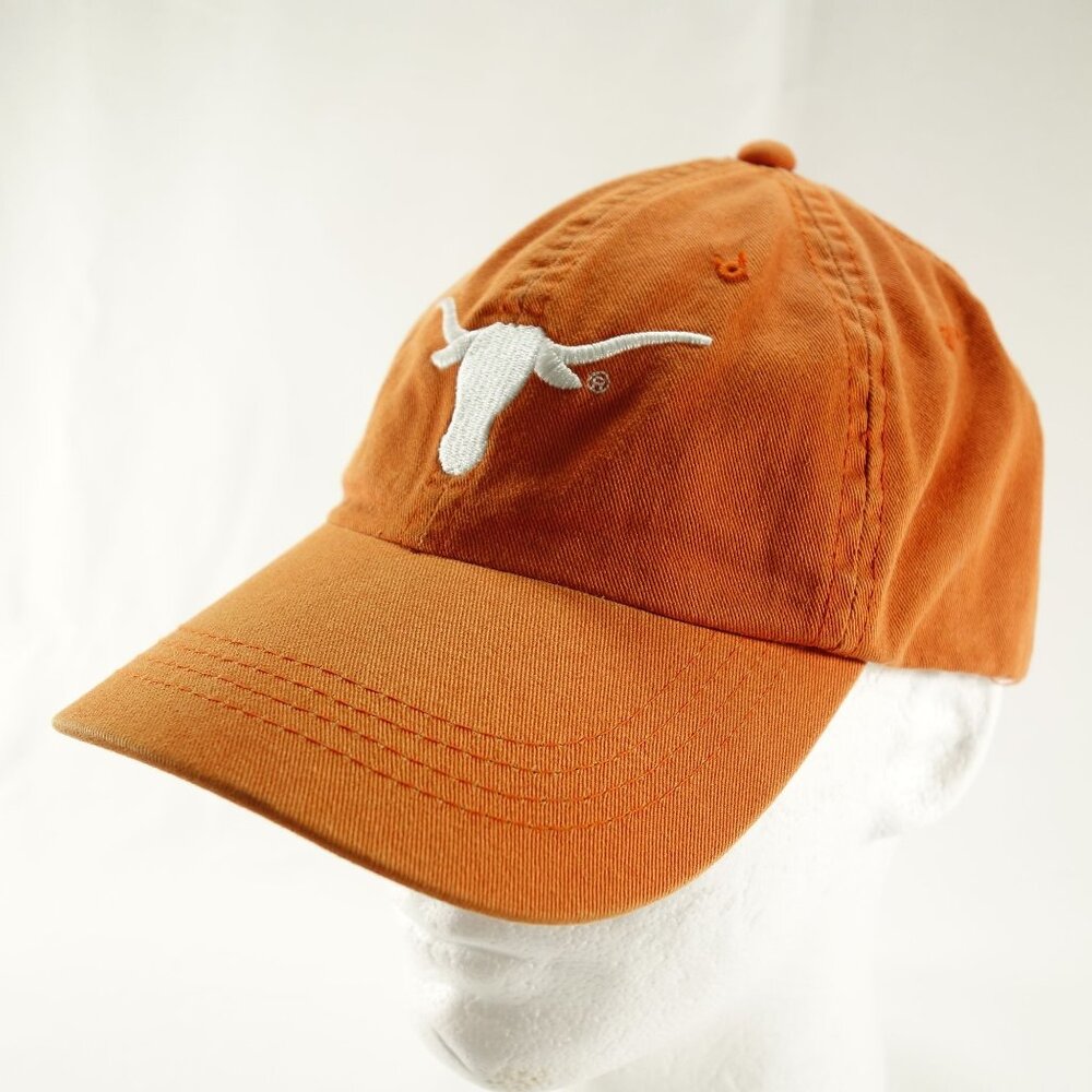 University of Texas Longhorns Embroidered Logo Orange Strapback Baseball Hat Cap